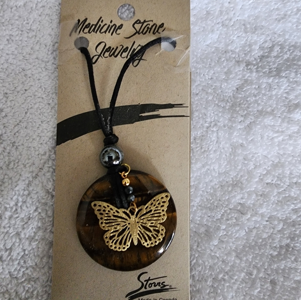 Brand New Medicine Stone Tigereye Necklace